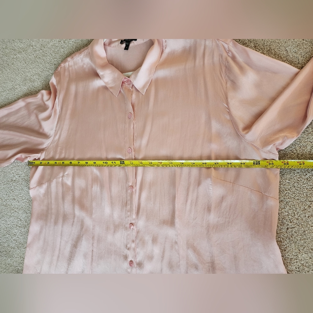 Eileen Fisher silk button down blouse - Picture 7 of 8